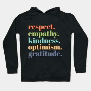 Positive Words Rainbow Hoodie